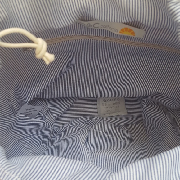 C&C California Rattan Woven Buckle Studded Handbag - Picture 5 of 6